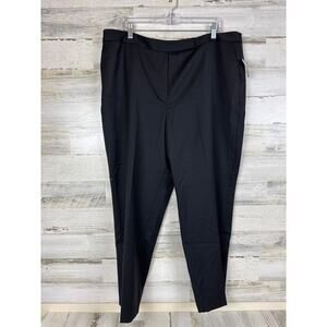 Talbots Women’s Plus 20 Black Straight Leg Lined Wool Blend Dress Pants NEW